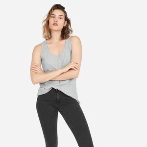TWO Everlane The Cotton Tank (Black,Grey,XS)
